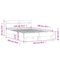 vidaXL Bed Frame without Mattress Sonoma Oak 120x200 cm