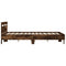 vidaXL Bed Frame without Mattress Smoked Oak 140x190 cm