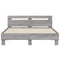 vidaXL Bed Frame without Mattress Grey Sonoma 140x190 cm