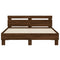 vidaXL Bed Frame without Mattress Brown Oak 140x190 cm