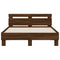 vidaXL Bed Frame without Mattress Brown Oak 135x190 cm Double