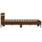 vidaXL Bed Frame without Mattress Brown Oak 135x190 cm Double