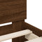 vidaXL Bed Frame without Mattress Brown Oak 135x190 cm Double