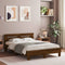 vidaXL Bed Frame without Mattress Brown Oak 135x190 cm Double