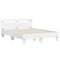 vidaXL Bed Frame without Mattress White 120x190 cm Small Double