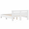 vidaXL Bed Frame without Mattress White 120x190 cm Small Double