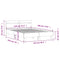 vidaXL Bed Frame without Mattress White 120x190 cm Small Double
