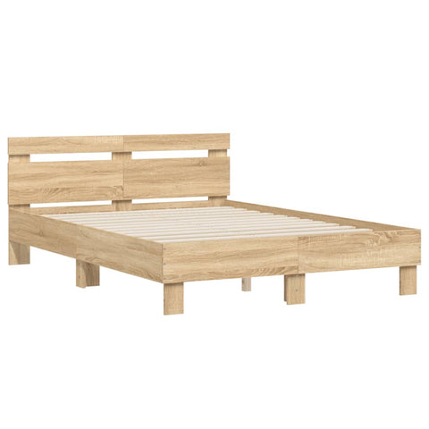 vidaXL Bed Frame without Mattress Sonoma Oak 120x190 cm Small Double