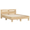 vidaXL Bed Frame without Mattress Sonoma Oak 120x190 cm Small Double