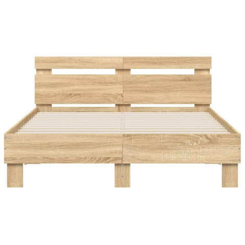 vidaXL Bed Frame without Mattress Sonoma Oak 120x190 cm Small Double