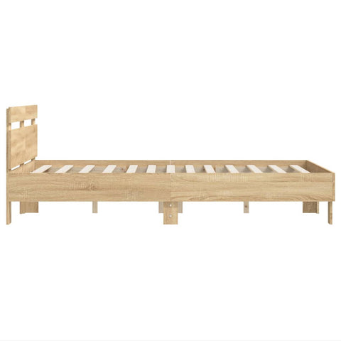 vidaXL Bed Frame without Mattress Sonoma Oak 120x190 cm Small Double
