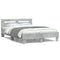 vidaXL Bed Frame without Mattress Concrete Grey 120x190 cm Small Double
