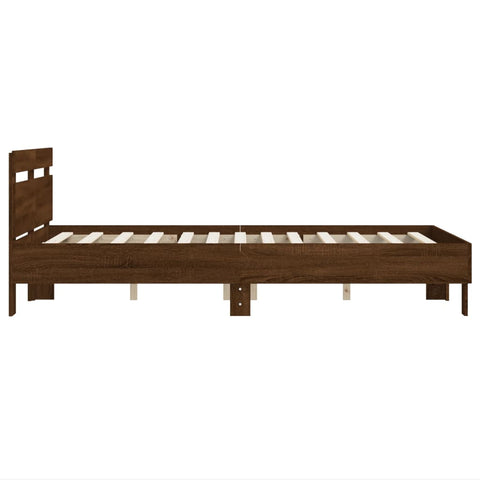 vidaXL Bed Frame without Mattress Brown Oak 120x190 cm Small Double
