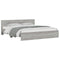 vidaXL Bed Frame without Mattress Grey Sonoma 200x200 cm