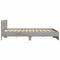 vidaXL Bed Frame without Mattress Grey Sonoma 200x200 cm