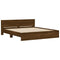 vidaXL Bed Frame without Mattress Brown Oak 200x200 cm