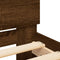 vidaXL Bed Frame without Mattress Brown Oak 200x200 cm