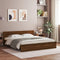 vidaXL Bed Frame without Mattress Brown Oak 200x200 cm