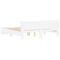 vidaXL Bed Frame without Mattress White 180x200 cm Super King