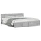 vidaXL Bed Frame without Mattress Concrete Grey 180x200 cm Super King