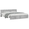 vidaXL Bed Frame without Mattress Concrete Grey 180x200 cm Super King