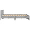 vidaXL Bed Frame without Mattress Concrete Grey 180x200 cm Super King