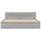 vidaXL Bed Frame without Mattress Grey Sonoma 180x200 cm Super King
