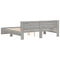 vidaXL Bed Frame without Mattress Grey Sonoma 180x200 cm Super King