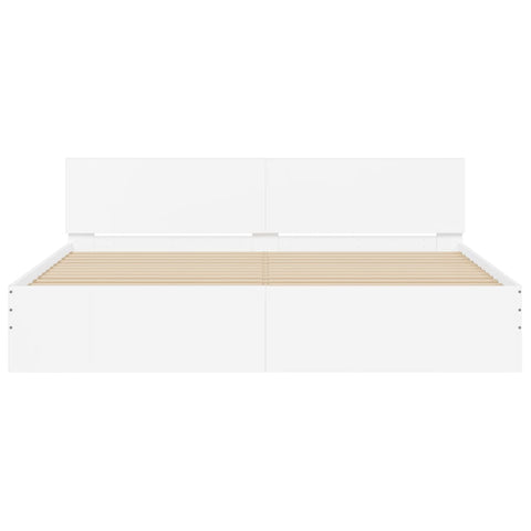vidaXL Bed Frame without Mattress White 160x200 cm