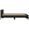 vidaXL Bed Frame without Mattress Black 160x200 cm