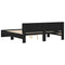 vidaXL Bed Frame without Mattress Black 160x200 cm