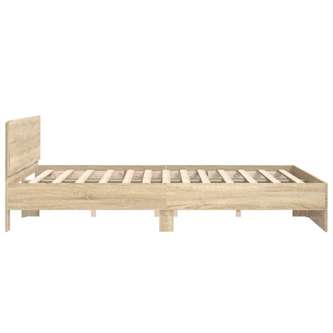 vidaXL Bed Frame without Mattress Sonoma Oak 160x200 cm