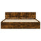 vidaXL Bed Frame without Mattress Smoked Oak 160x200 cm