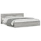 vidaXL Bed Frame without Mattress Grey Sonoma 160x200 cm