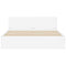 vidaXL Bed Frame without Mattress White 150x200 cm King Size