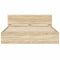 vidaXL Bed Frame without Mattress Sonoma Oak 140x200 cm