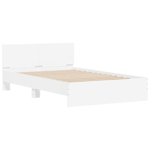 vidaXL Bed Frame without Mattress White 120x200 cm