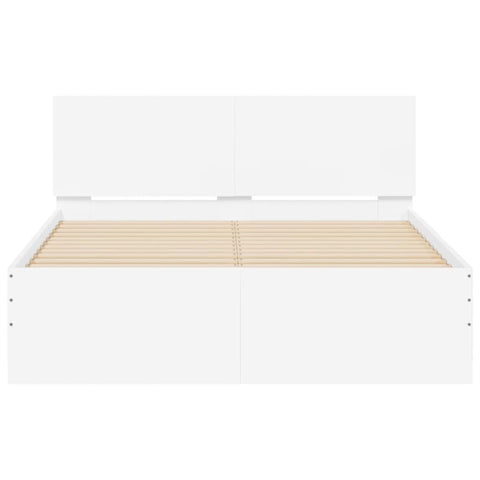vidaXL Bed Frame without Mattress White 120x200 cm