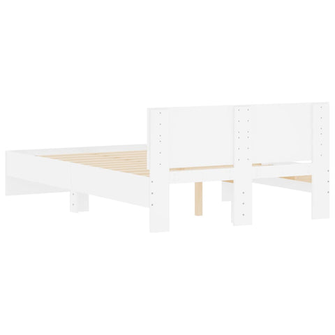 vidaXL Bed Frame without Mattress White 120x200 cm