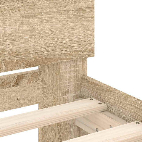 vidaXL Bed Frame without Mattress Sonoma Oak 120x200 cm