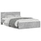 vidaXL Bed Frame without Mattress Concrete Grey 120x200 cm