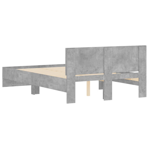 vidaXL Bed Frame without Mattress Concrete Grey 120x200 cm