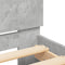 vidaXL Bed Frame without Mattress Concrete Grey 120x200 cm