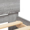 vidaXL Bed Frame without Mattress Grey Sonoma 120x200 cm