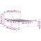 vidaXL Bed Frame without Mattress Grey Sonoma 120x200 cm