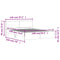 vidaXL Bed Frame without Mattress Concrete Grey 140x190 cm
