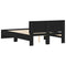 vidaXL Bed Frame without Mattress Black 120x190 cm Small Double