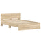 vidaXL Bed Frame without Mattress Sonoma Oak 120x190 cm Small Double