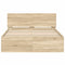 vidaXL Bed Frame without Mattress Sonoma Oak 120x190 cm Small Double