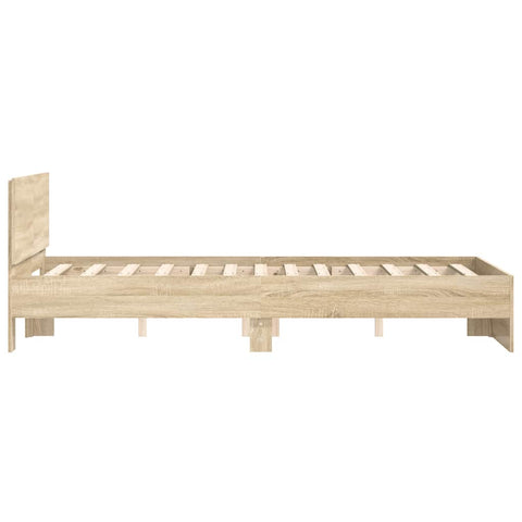 vidaXL Bed Frame without Mattress Sonoma Oak 120x190 cm Small Double
